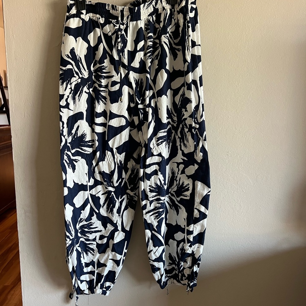 Calypso St. Barth Navy and White Jumpsuit